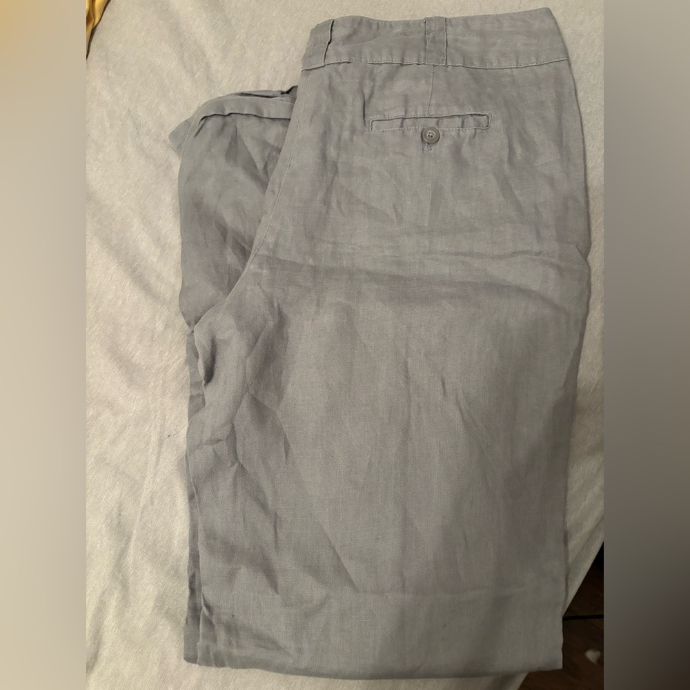 Willi Smith Light Gray Linen Pants 14
